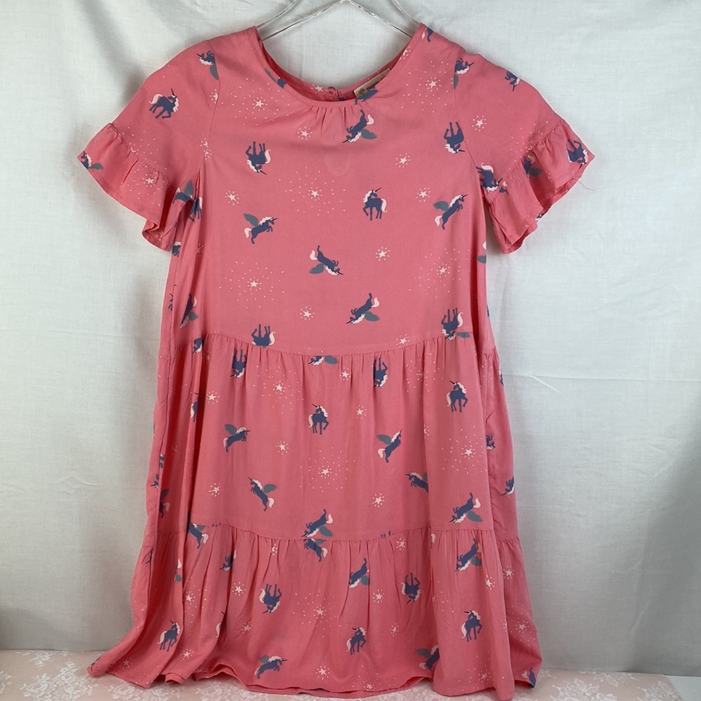 Tucker + Tate Dress Girls Size 8 Pink Unicorns